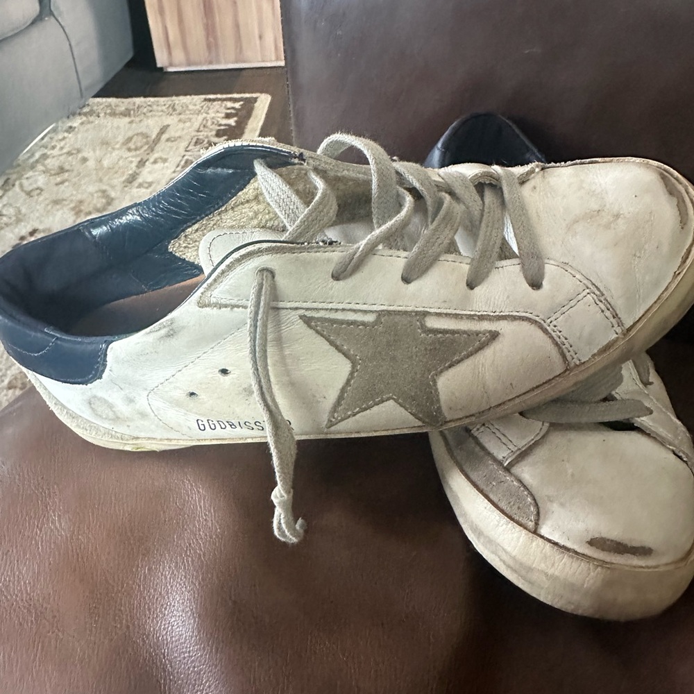 Golden goose navy sneakers